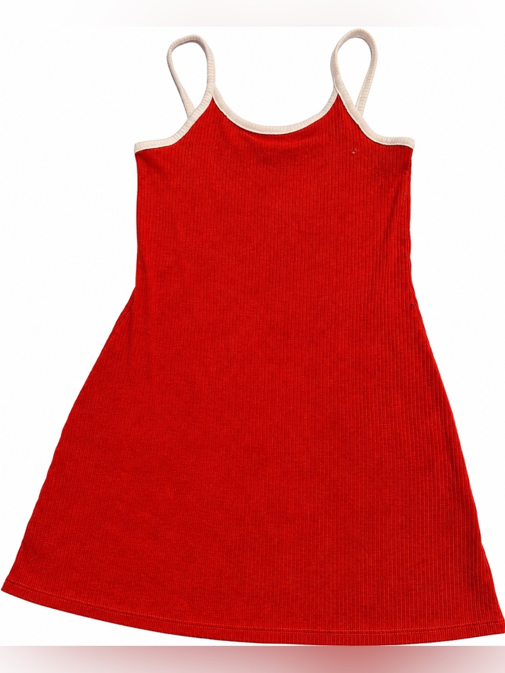 Art Class Girls 8 Red Ribbed Cami Mini Dress Contrast Trim Target